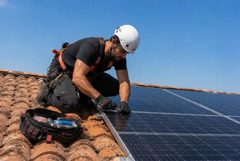 Maintenance et monitoring de panneaux solaires à Boucoiran-et-Nozières